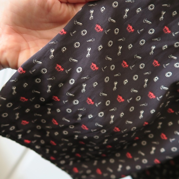 Summer Laced Dress - Nuts & Bolts Print - Picture 6 of 6